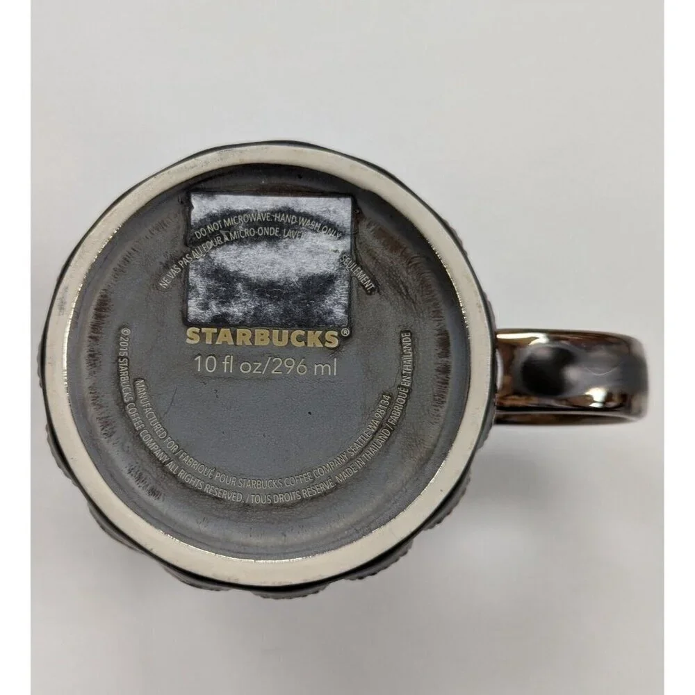 Starbucks 2015 Golden Scales Anniversary Siren Coffee Mug 10 floz